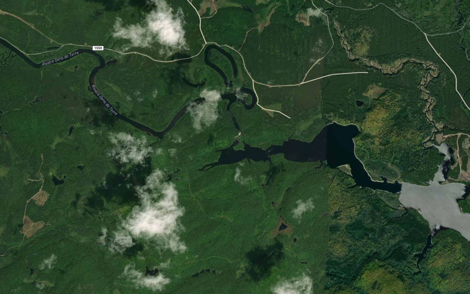 Satellite map of the Riviere Gens de Terre