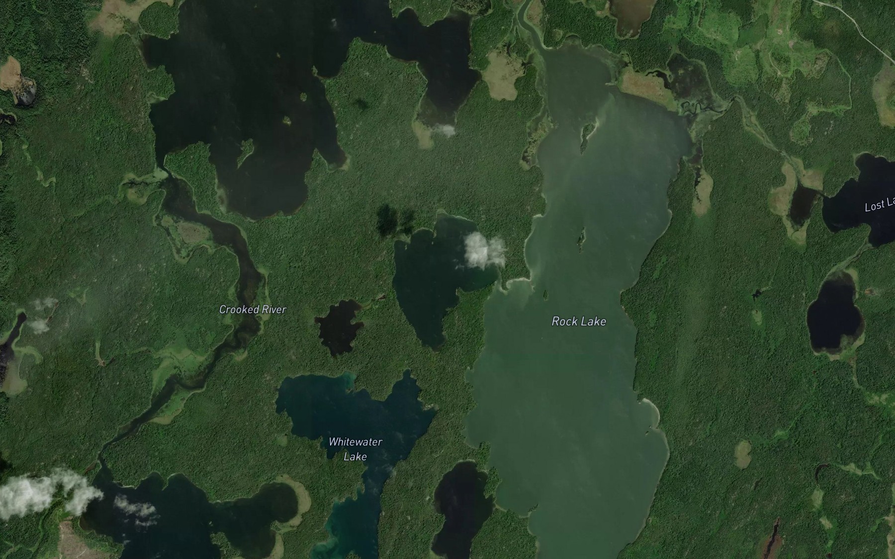 Satellite map of the Turtlepond Lake