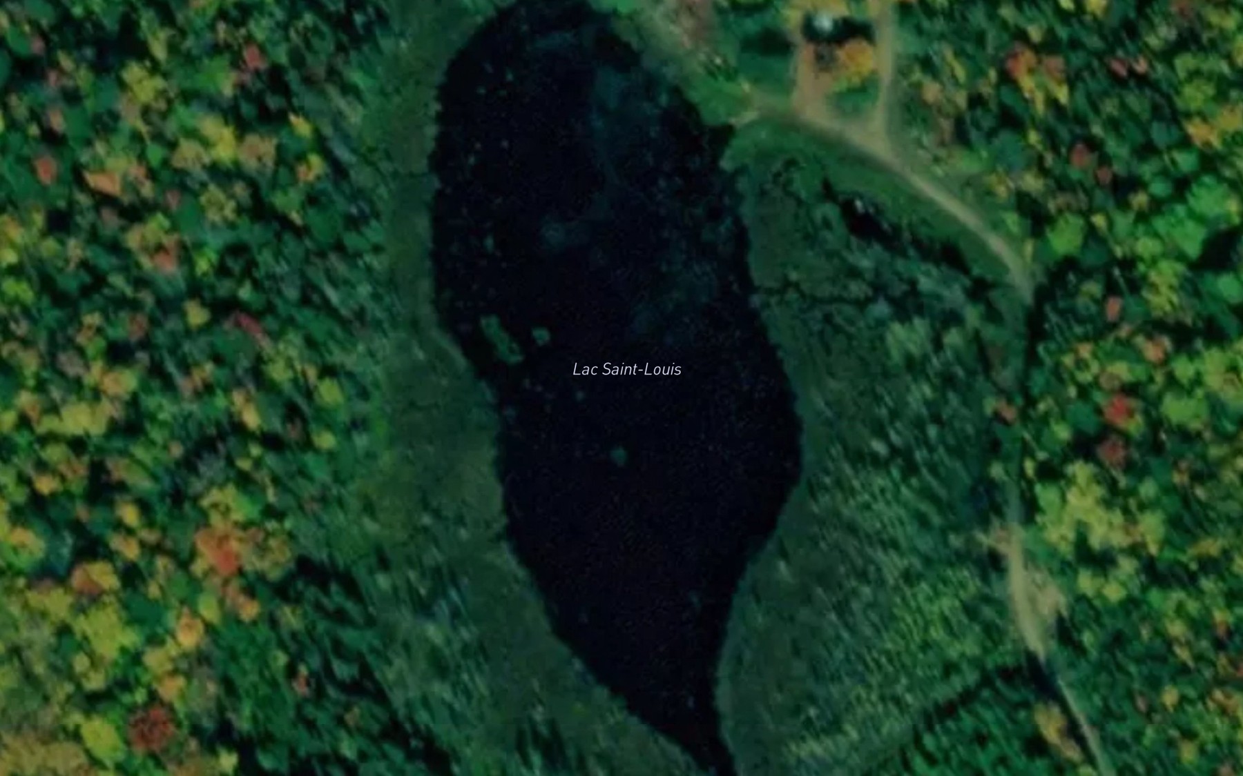 Satellite map of the Lac Saint-Louis