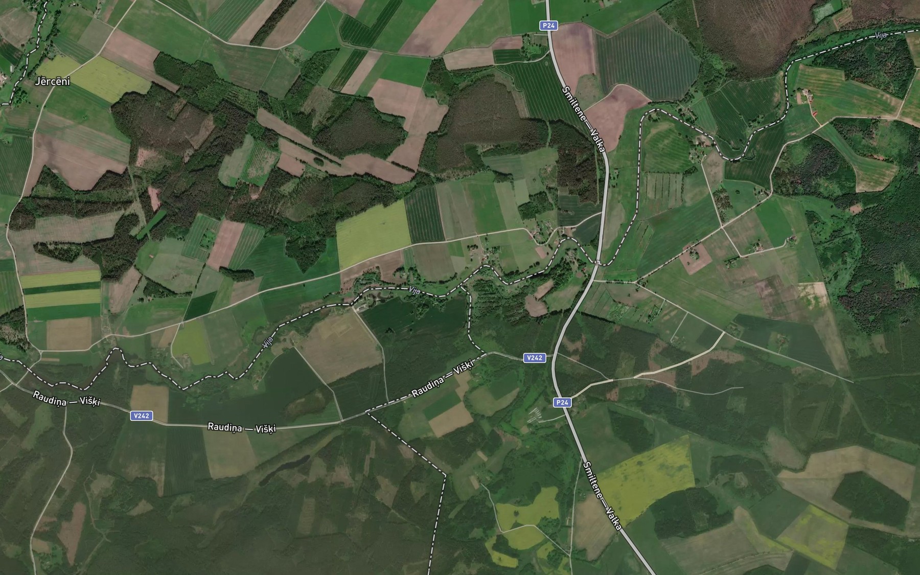 Satellite map of the Kamalda
