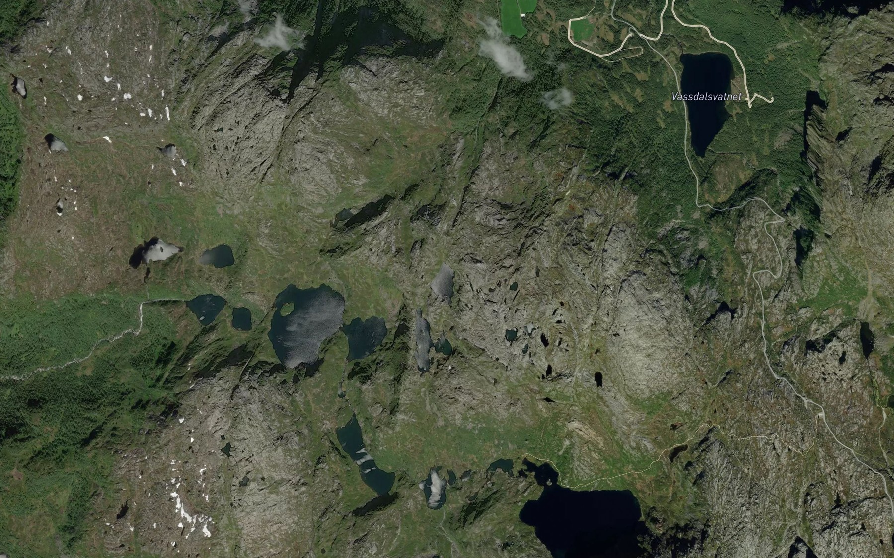 Satellite map of the Nonskardvatnet