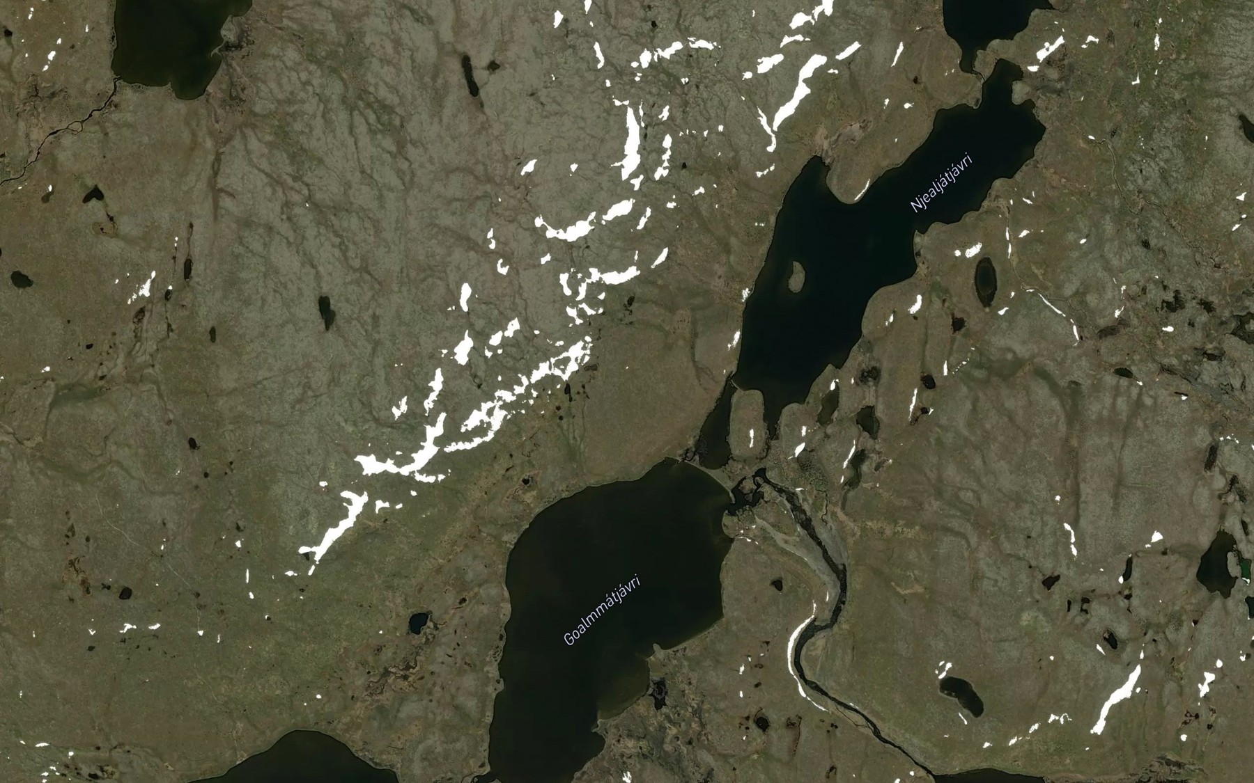Satellite map of the Vuoknoljavrrit