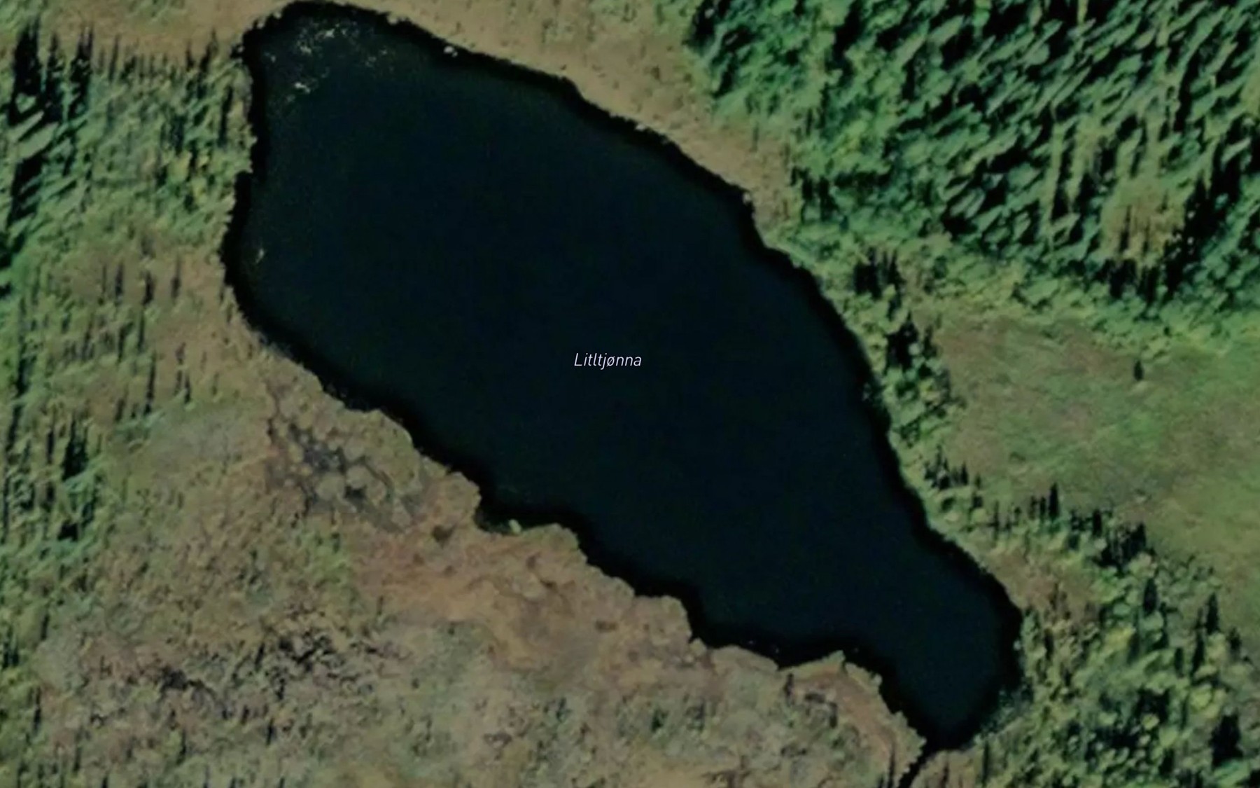 Satellite map of the Litltjorna