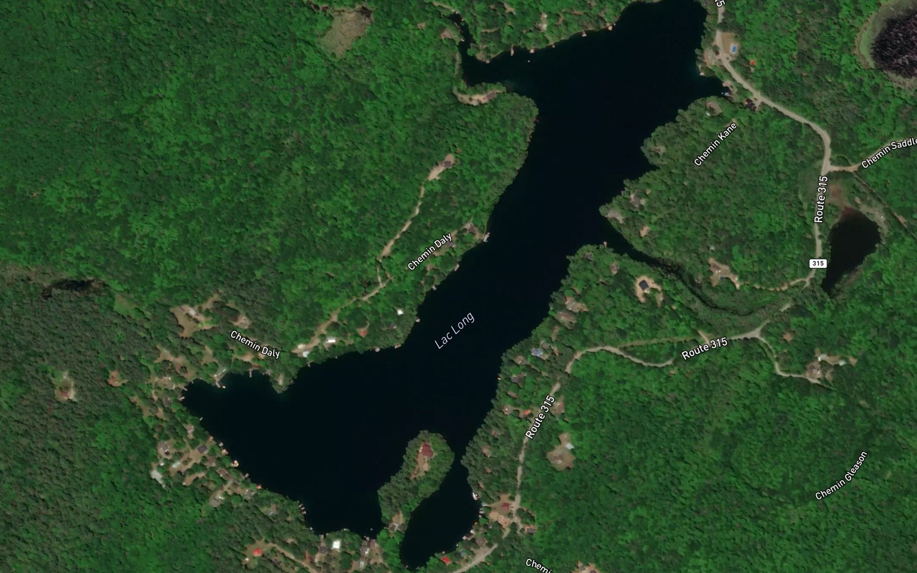 Satellite map of the Lac Long