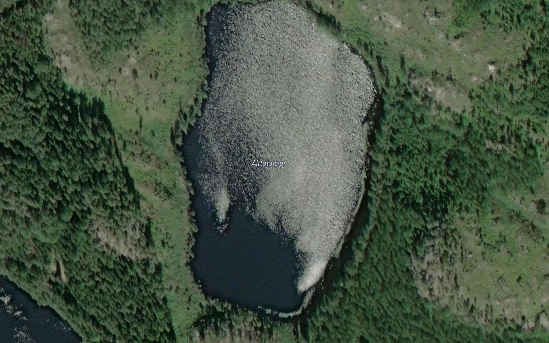 Satellite map of the Aittolampi