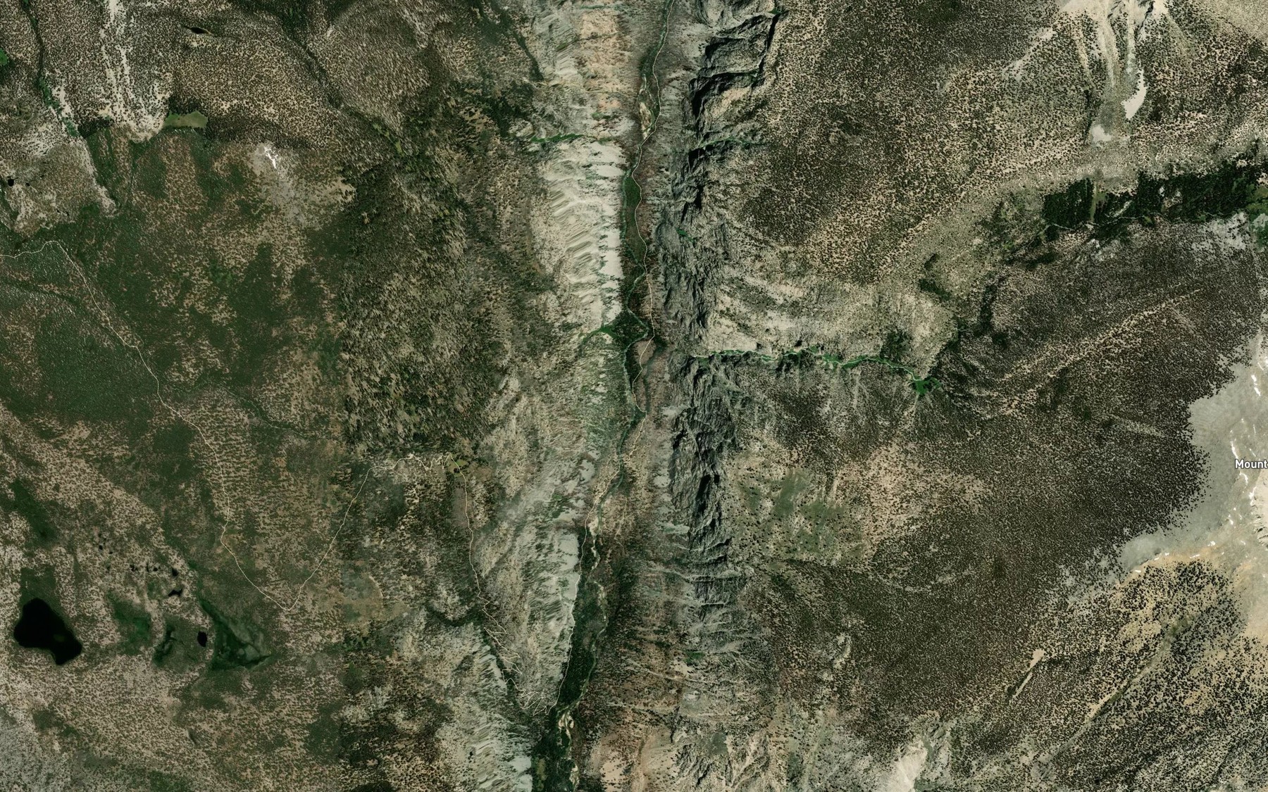 Satellite map of the Kern Hot Spring