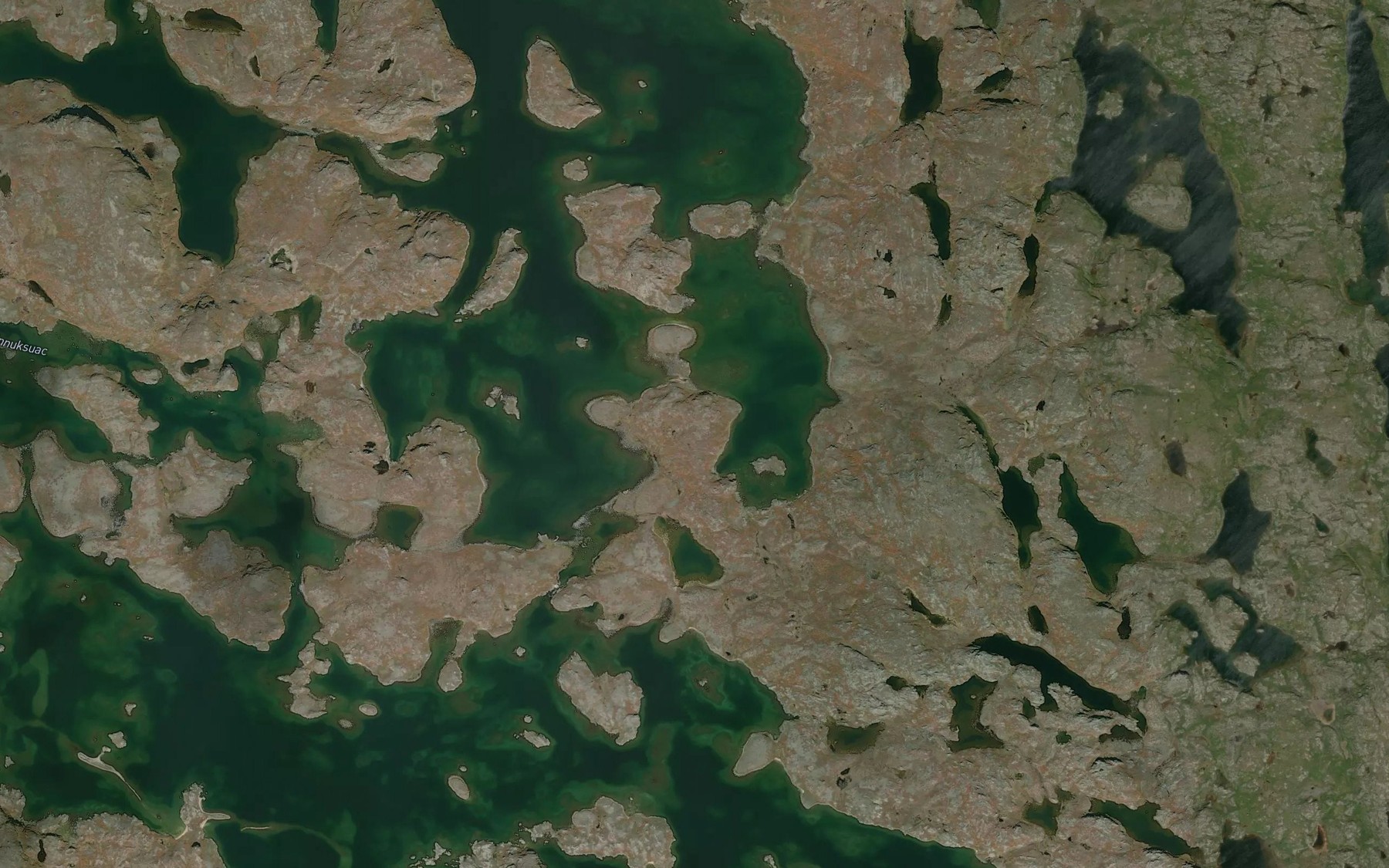 Satellite map of the Riviere Sanimuagialik