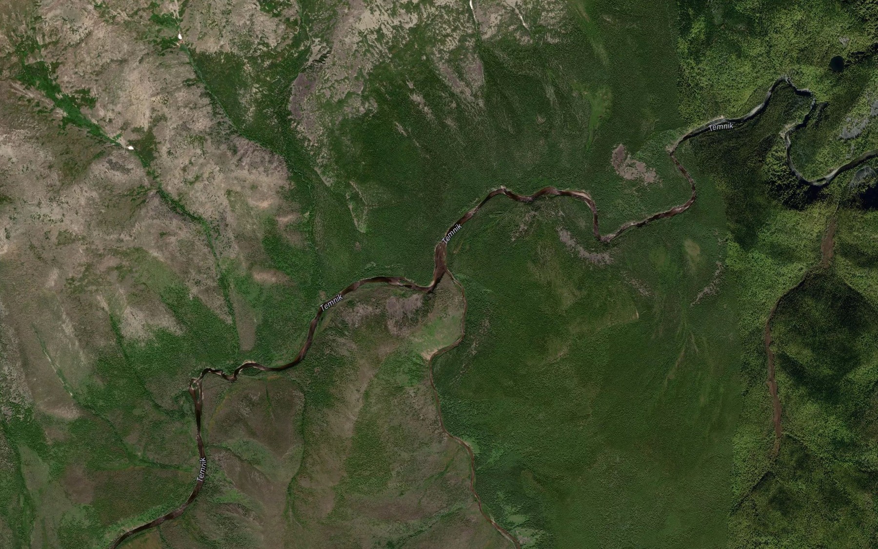 Satellite map of the Shabartay