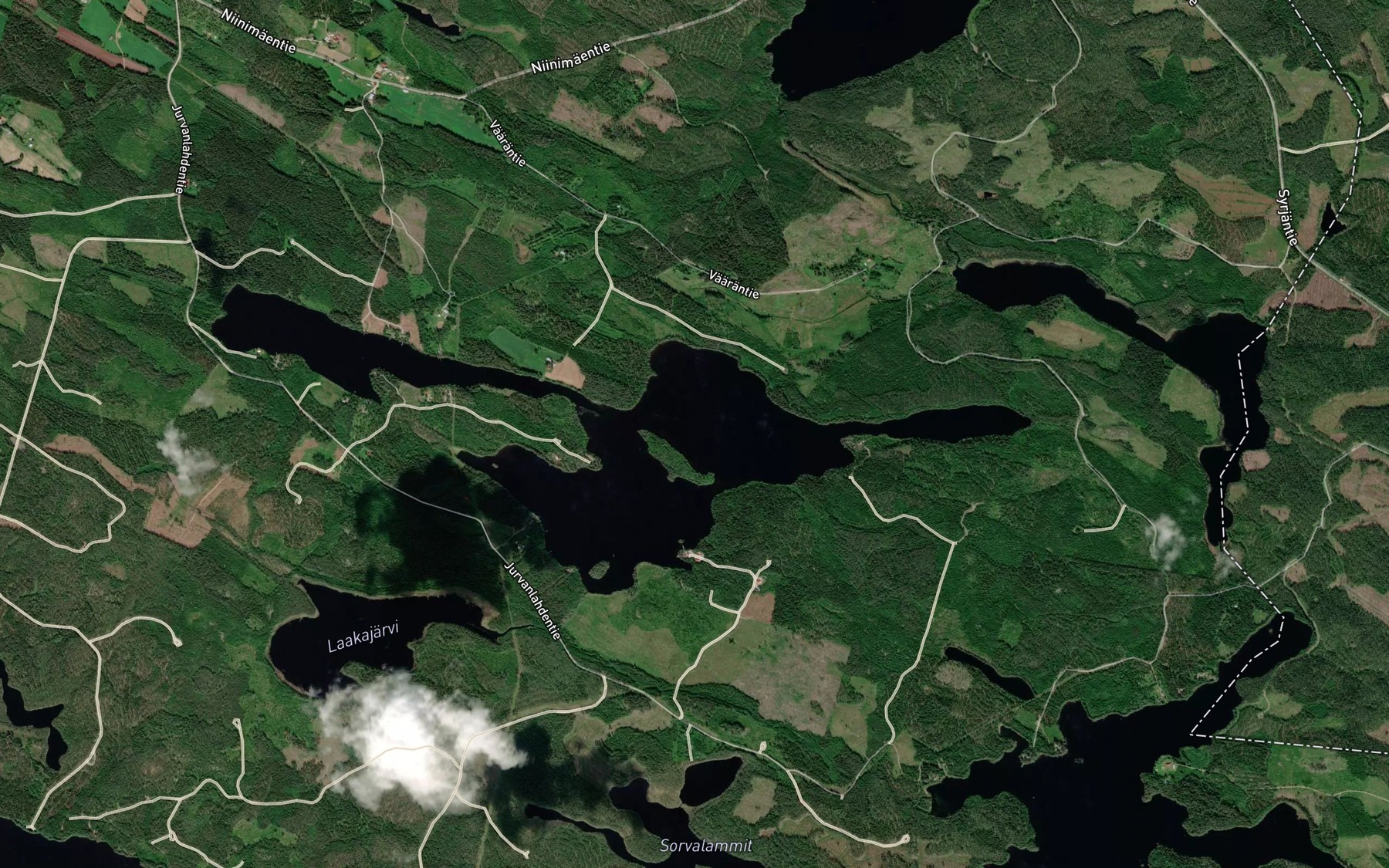 Satellite map of the Vasarainen