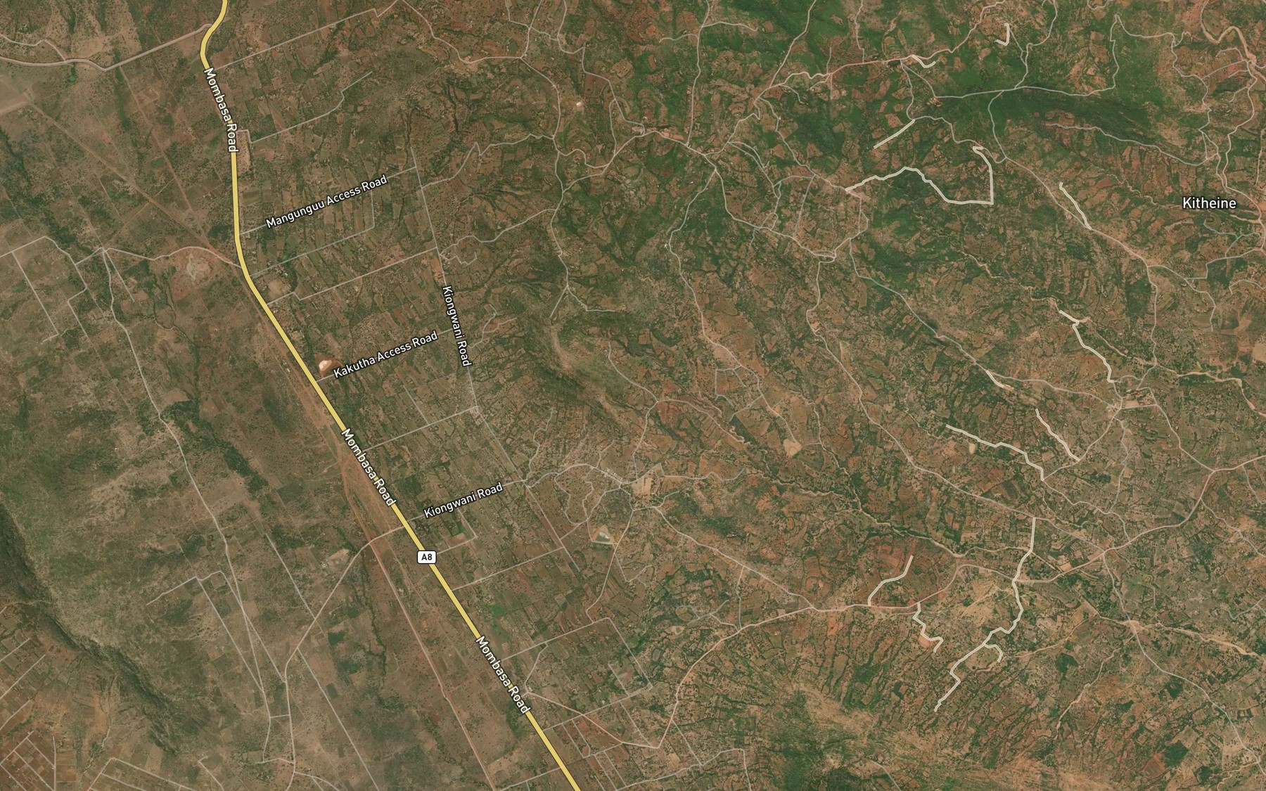 Satellite map of the Tuumini Dam