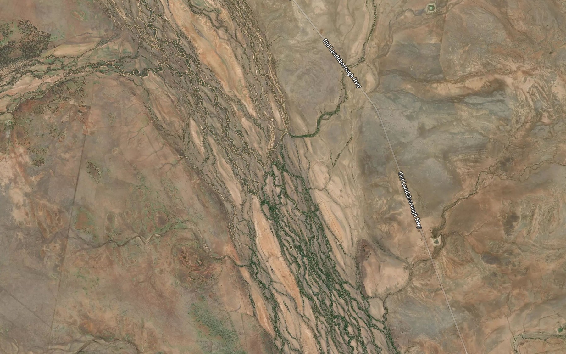 Satellite map of the Watt Creek