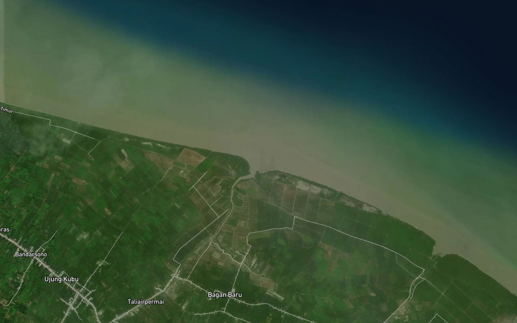 Satellite map of the Sungai Bagan Batak