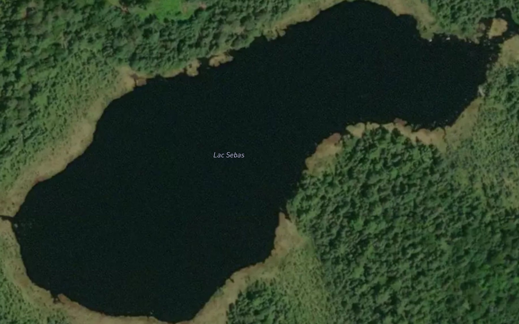 Satellite map of the Lac Sebas