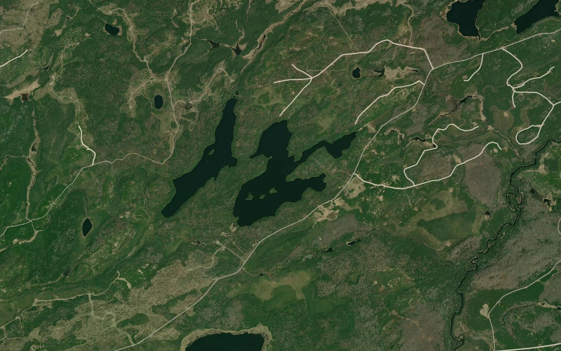Satellite map of the Wakinoo Lake