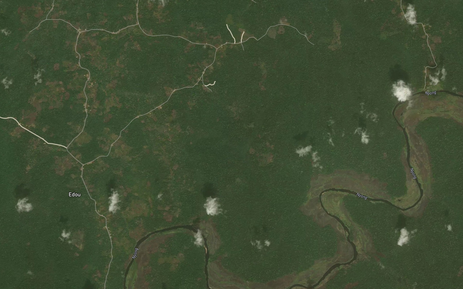 Satellite map of the Meki
