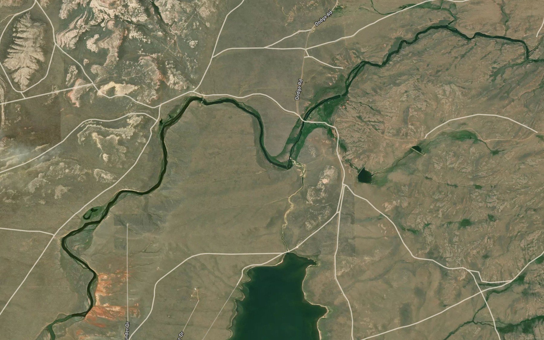 Satellite map of the South Side Ditch