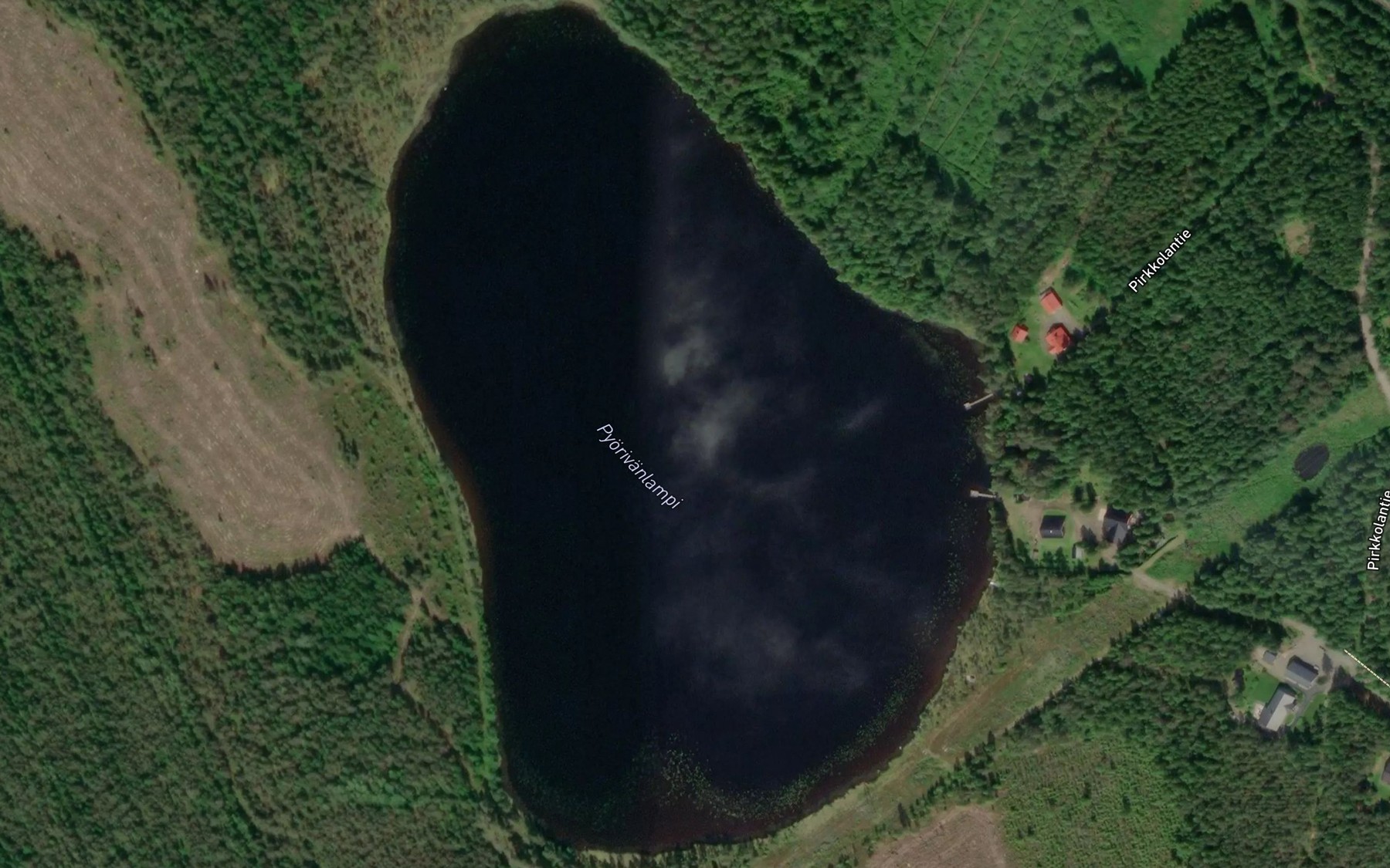 Satellite map of the Pyorivanlampi