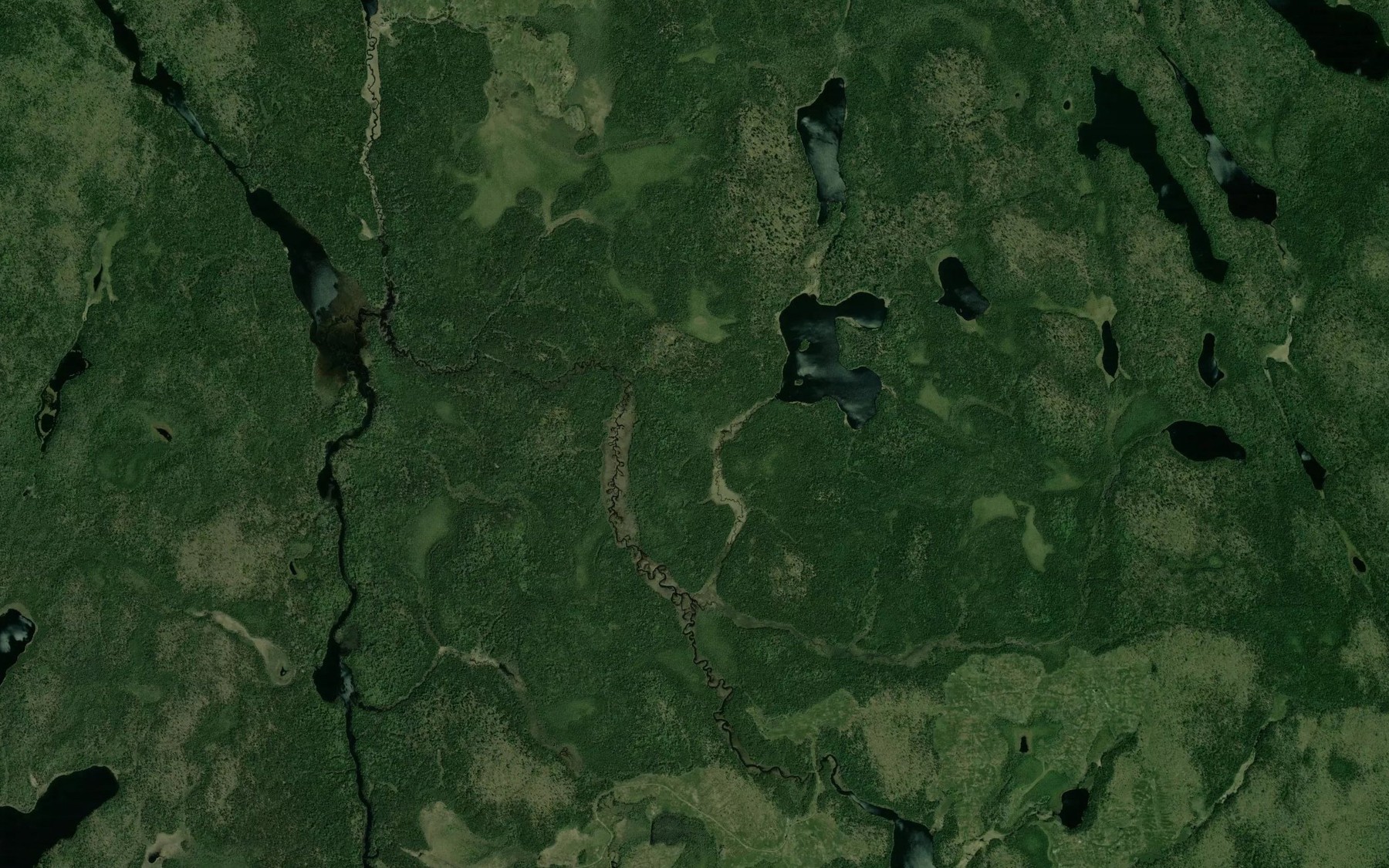 Satellite map of the Rumsay Creek