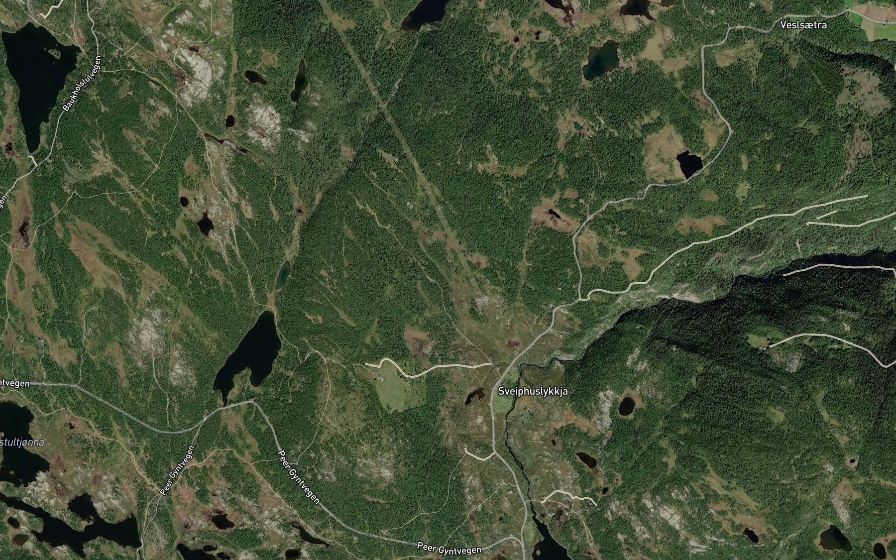 Satellite map of the Ormbekken