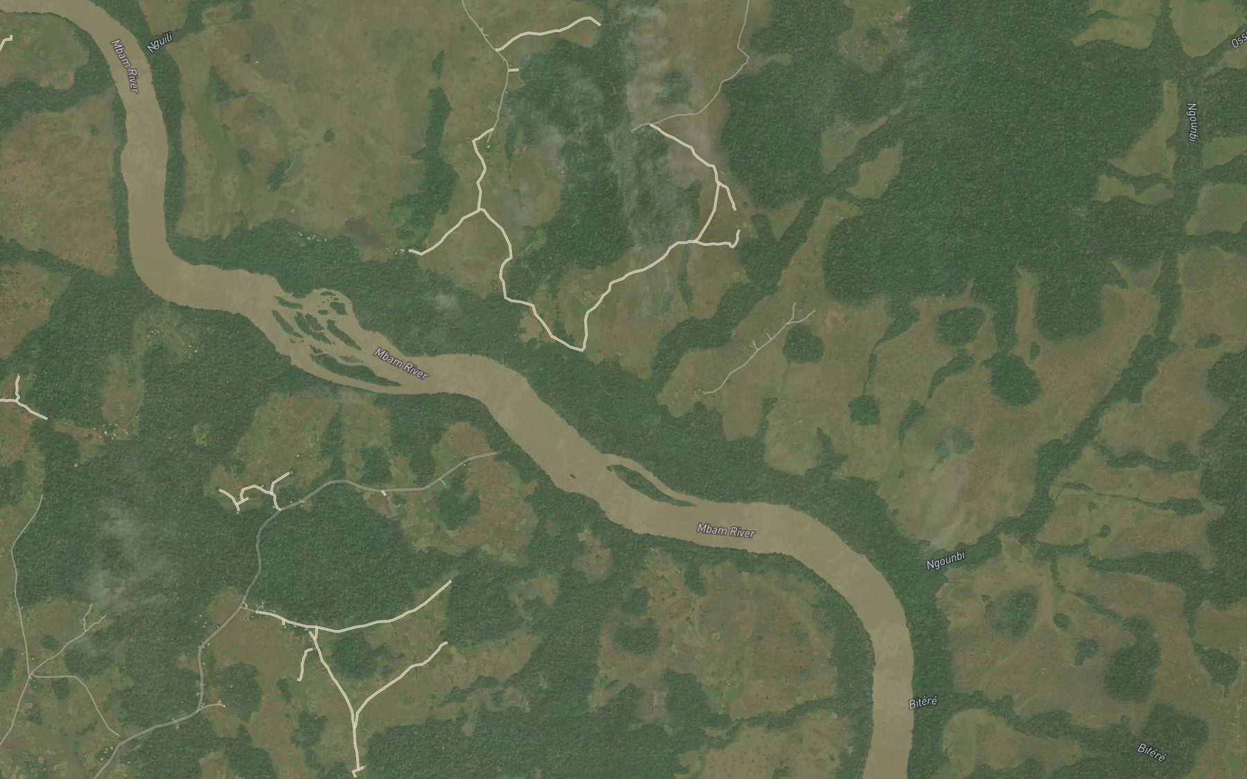Satellite map of the Ngoro