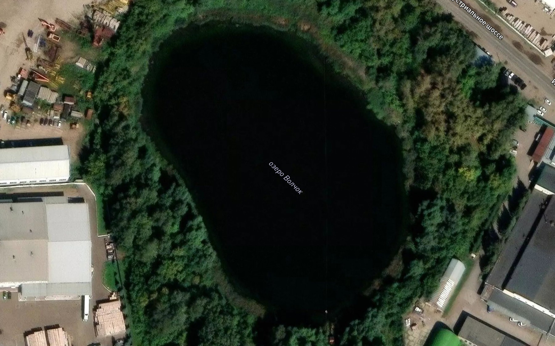 Satellite map of the Ozero Volchek