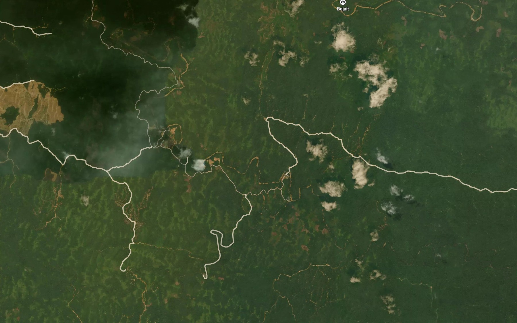 Satellite map of the Sungai Serian