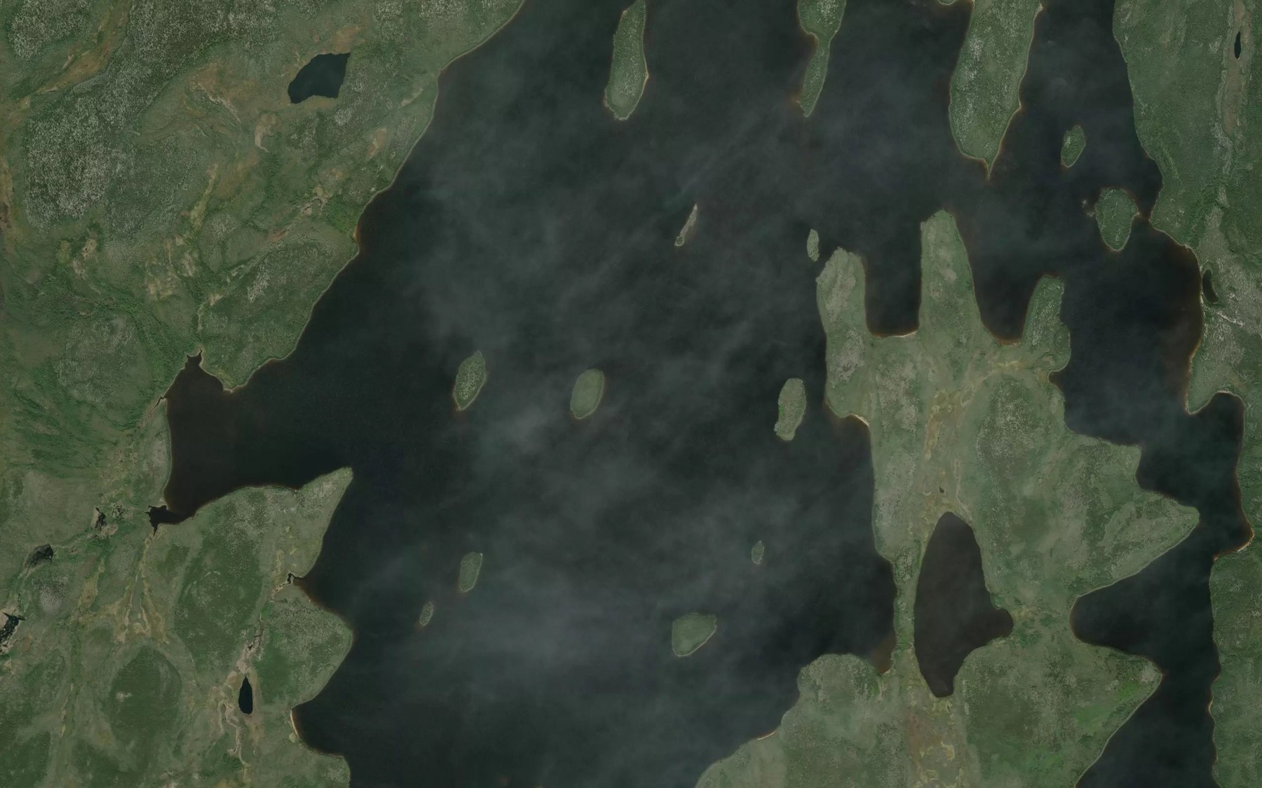 Satellite map of the Dunsheath Lake
