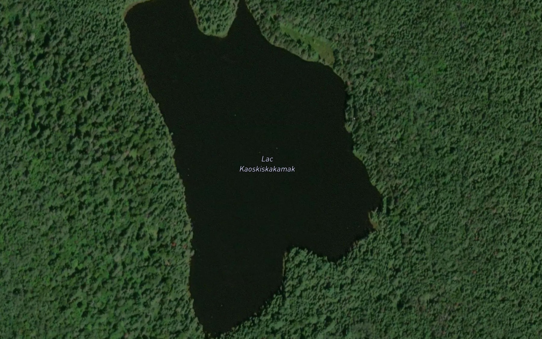 Satellite map of the Lac Kaoskiskakamak
