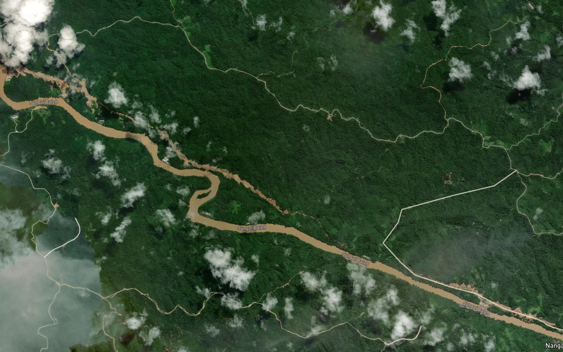 Satellite map of the Sungai Setapang