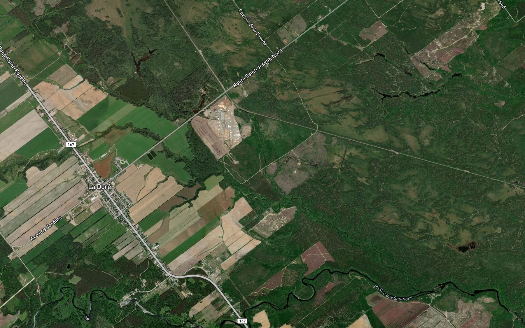 Satellite map of the Cours d'eau Boutin