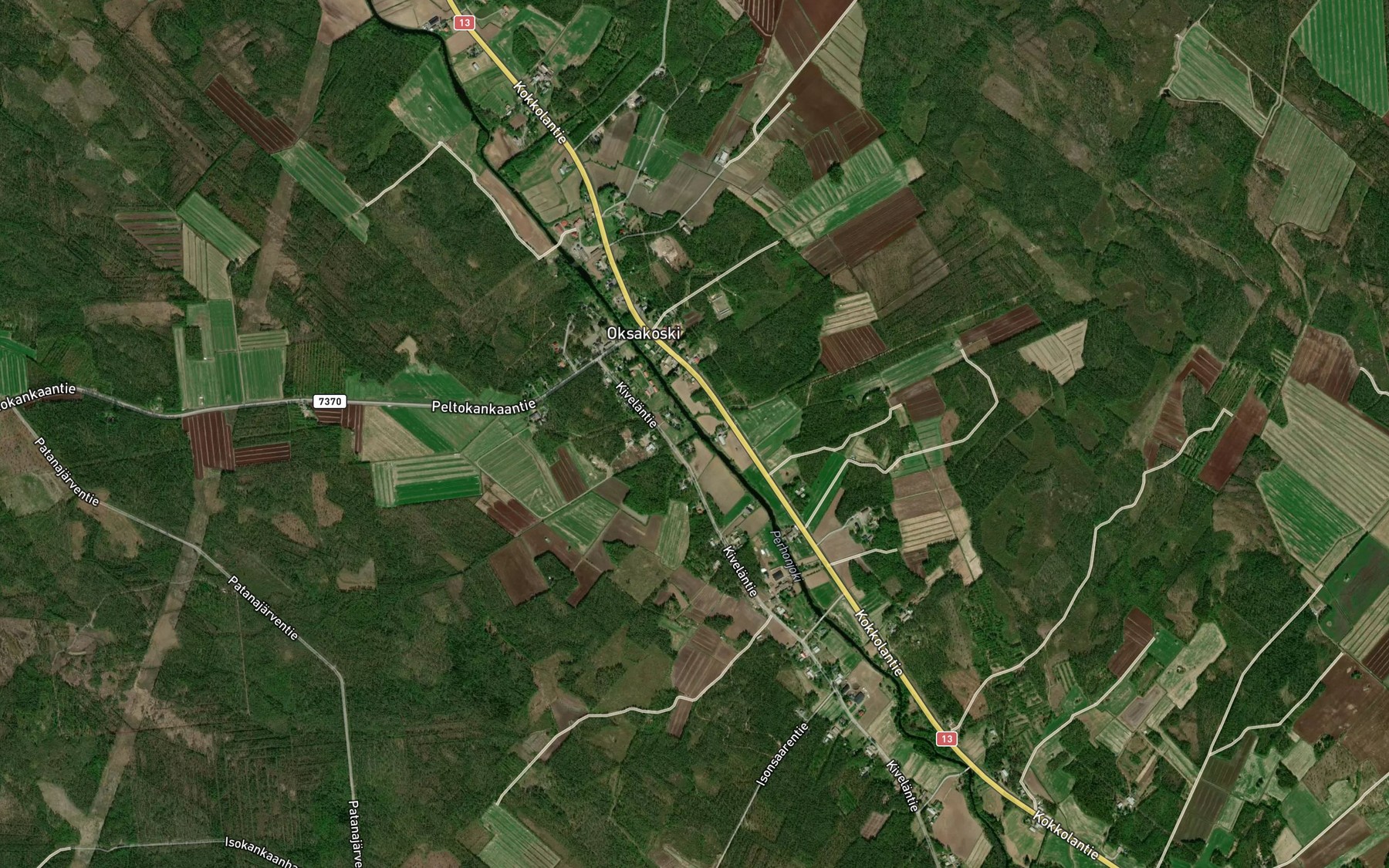 Satellite map of the Valtionoja