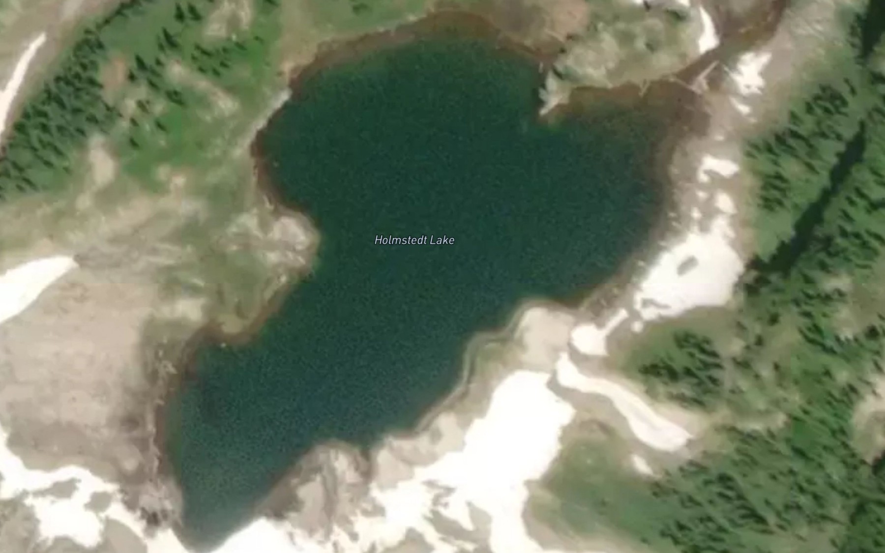 Satellite map of the Holmstedt Lake