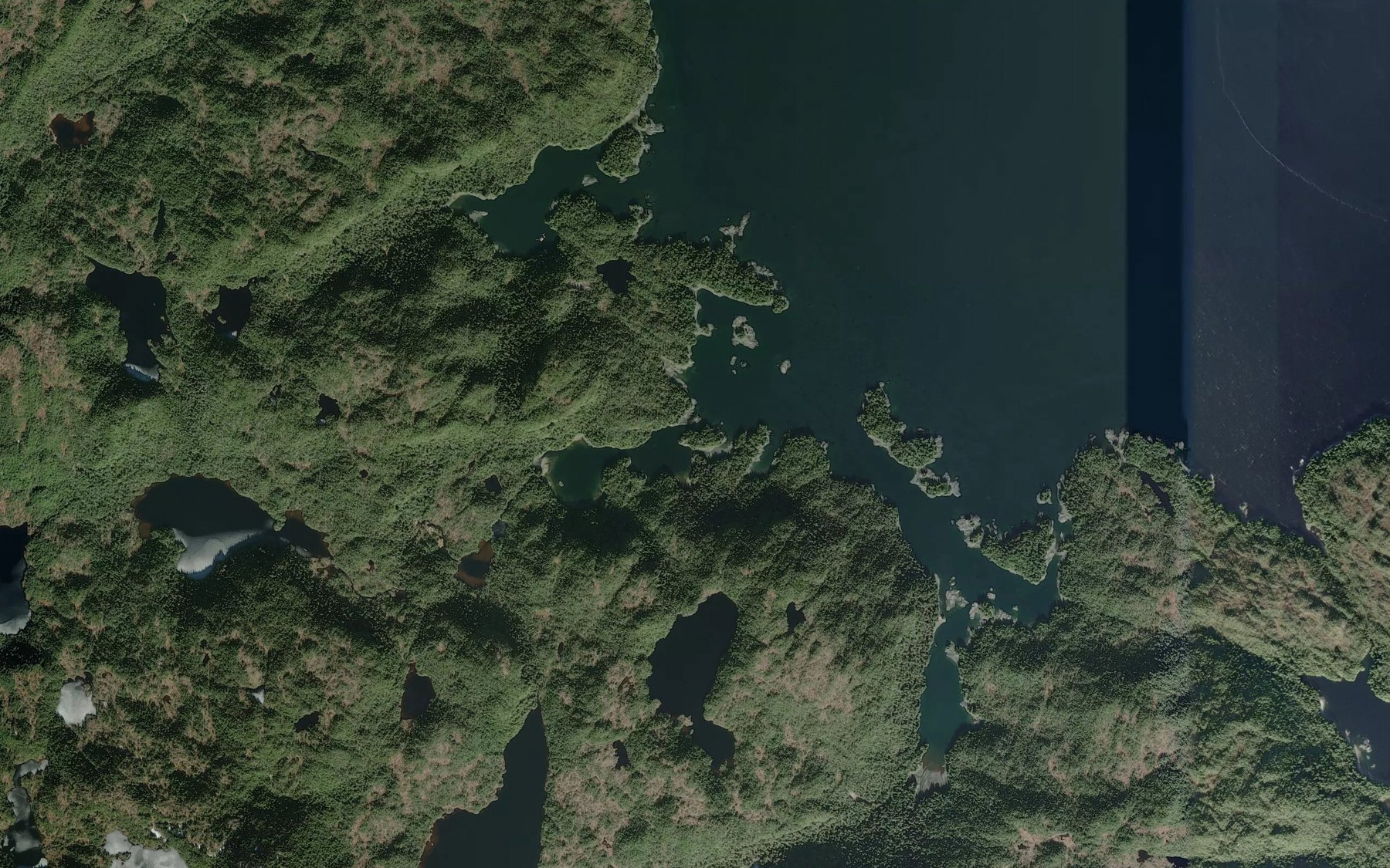Satellite map of the Spiral Cove