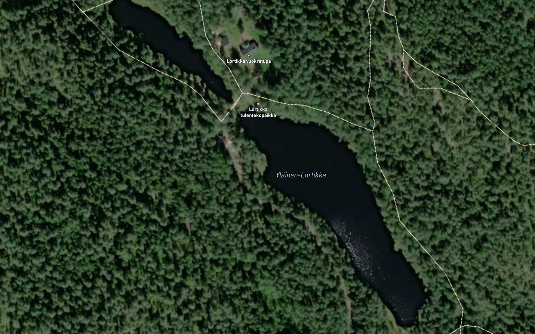 Satellite map of the Ylainen-Lortikka