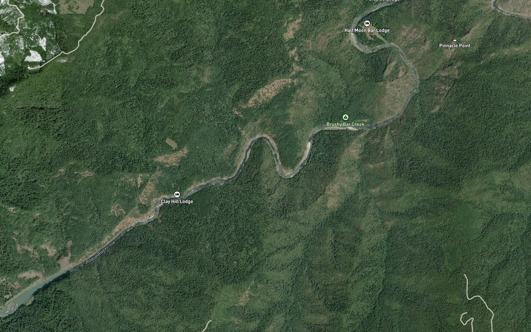 Satellite map of the Sulphur Spring