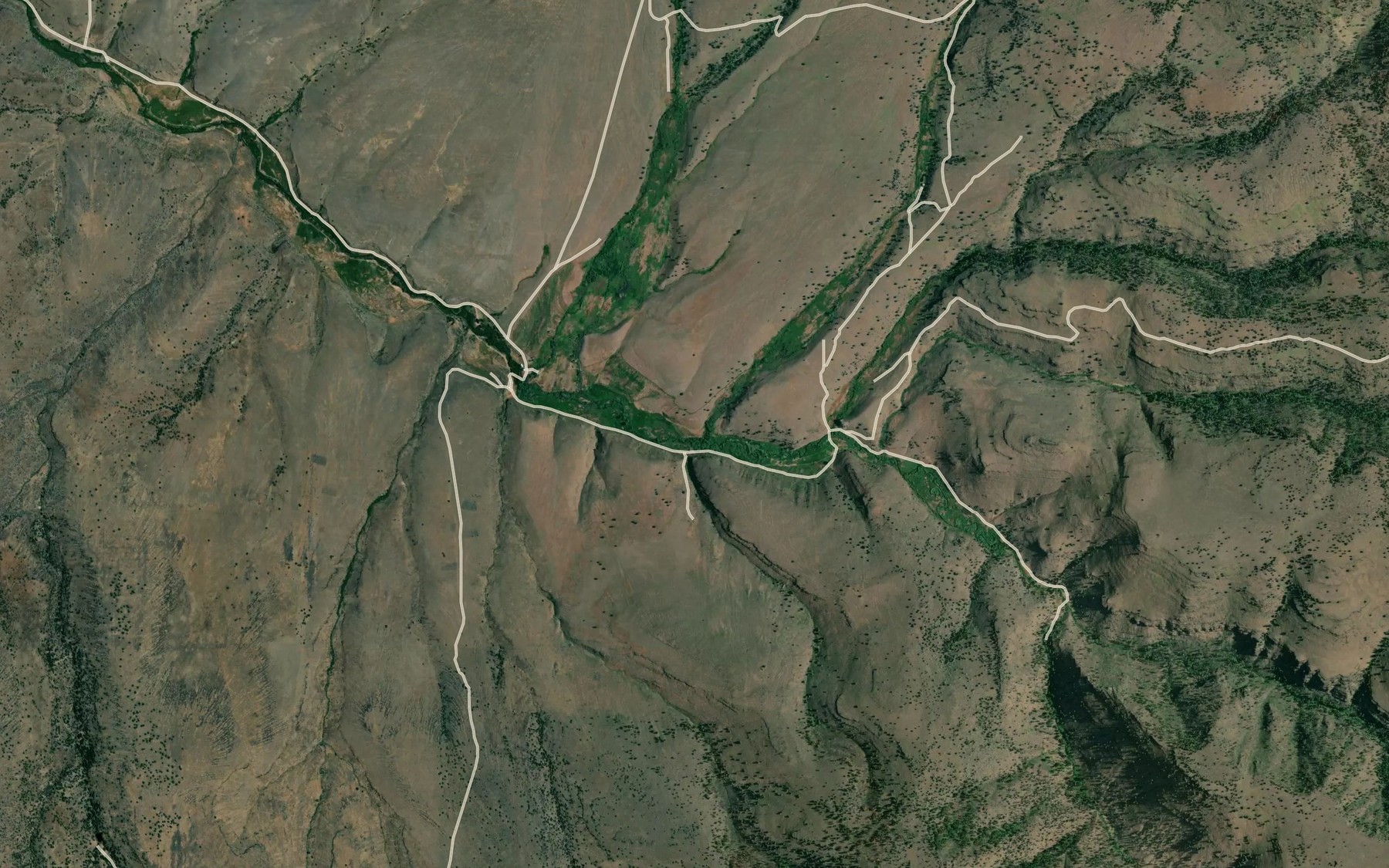 Satellite map of the Todd Creek