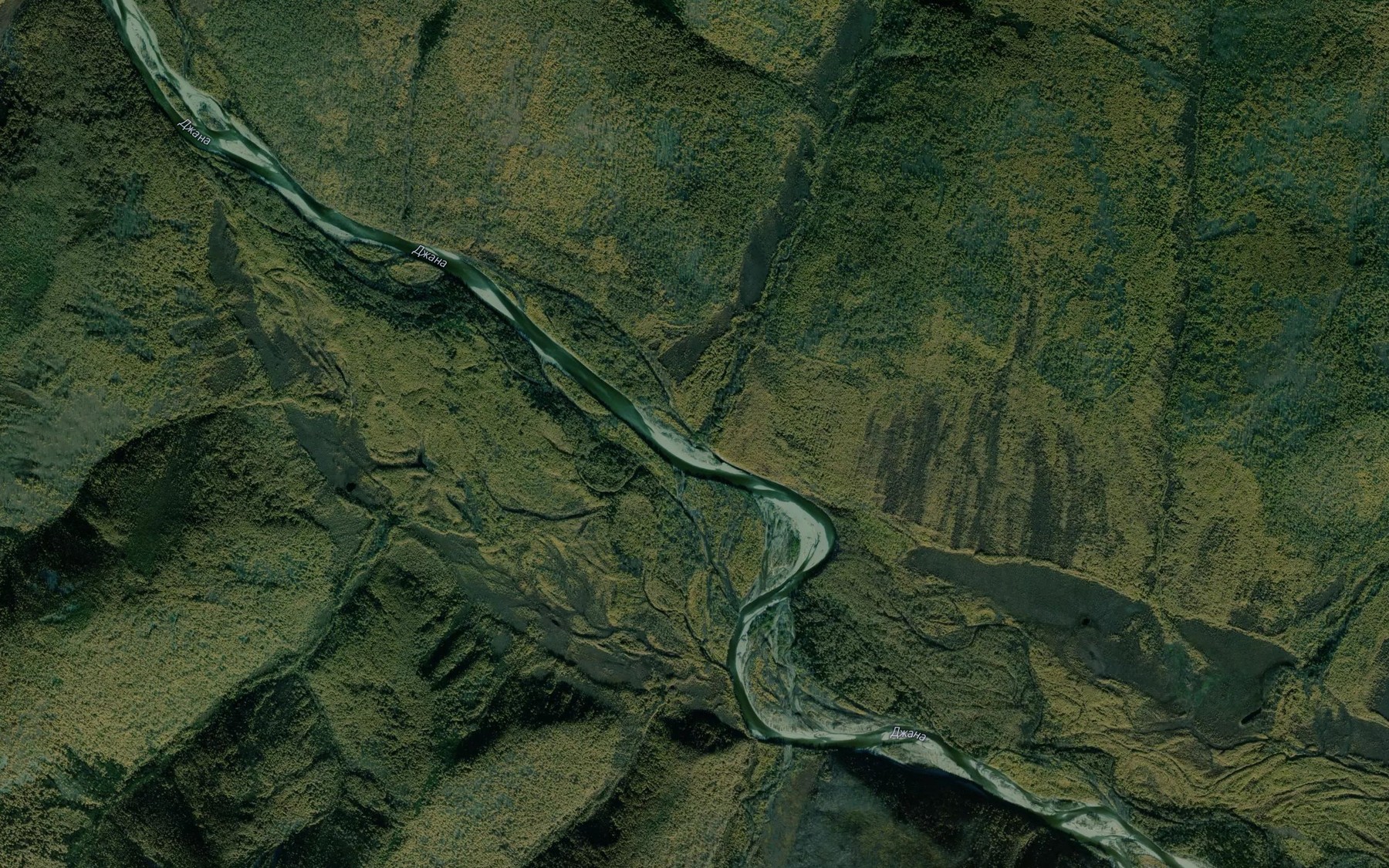 Satellite map of the Kurelakh