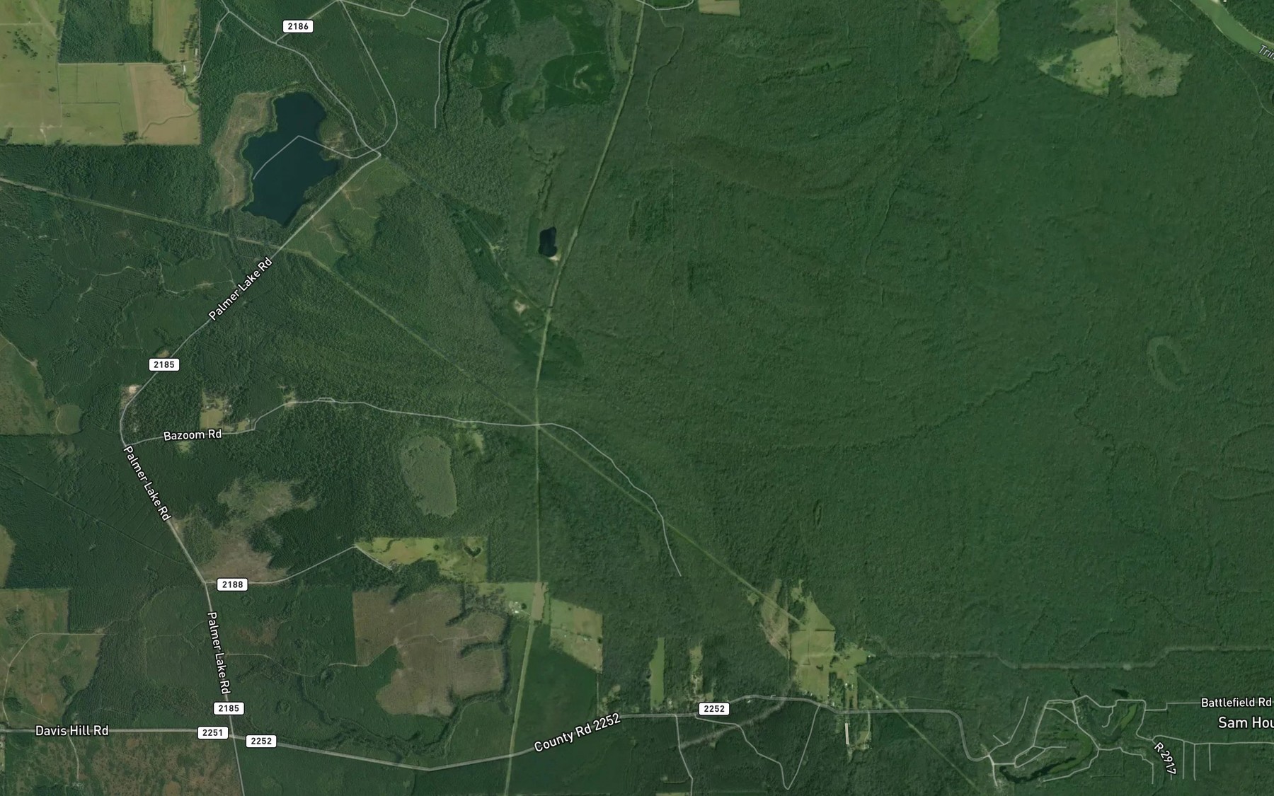 Satellite map of the Board Slough