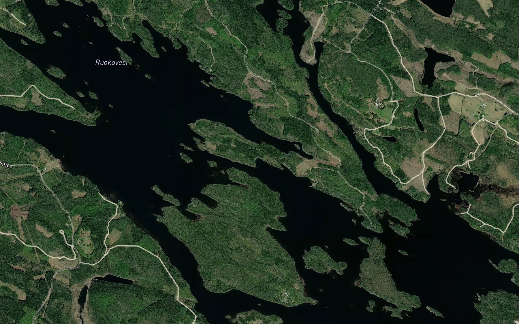 Satellite map of the Saunalahti