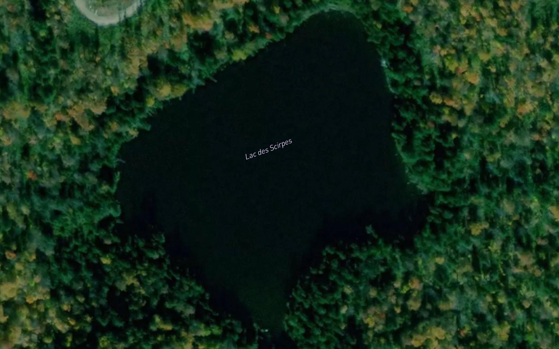 Satellite map of the Lac des Scirpes