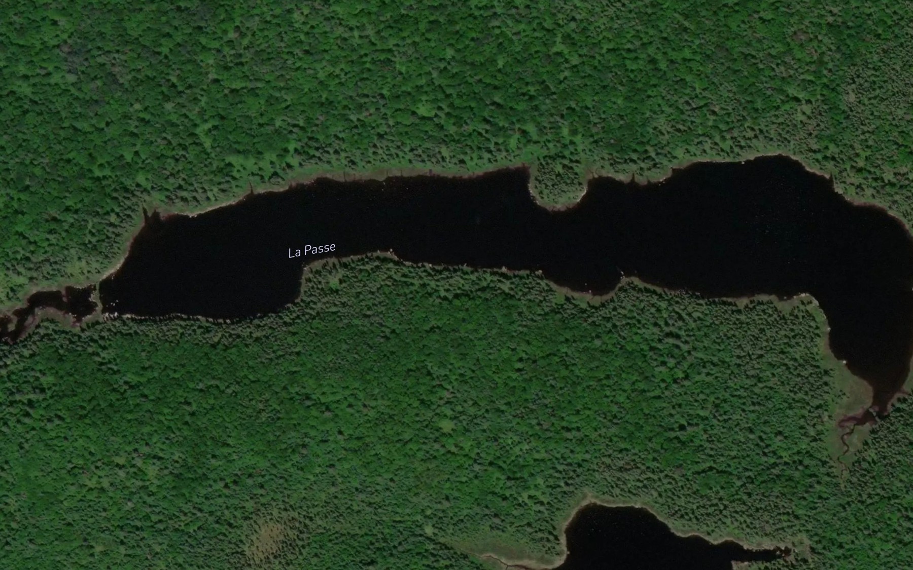 Satellite map of the La Passe