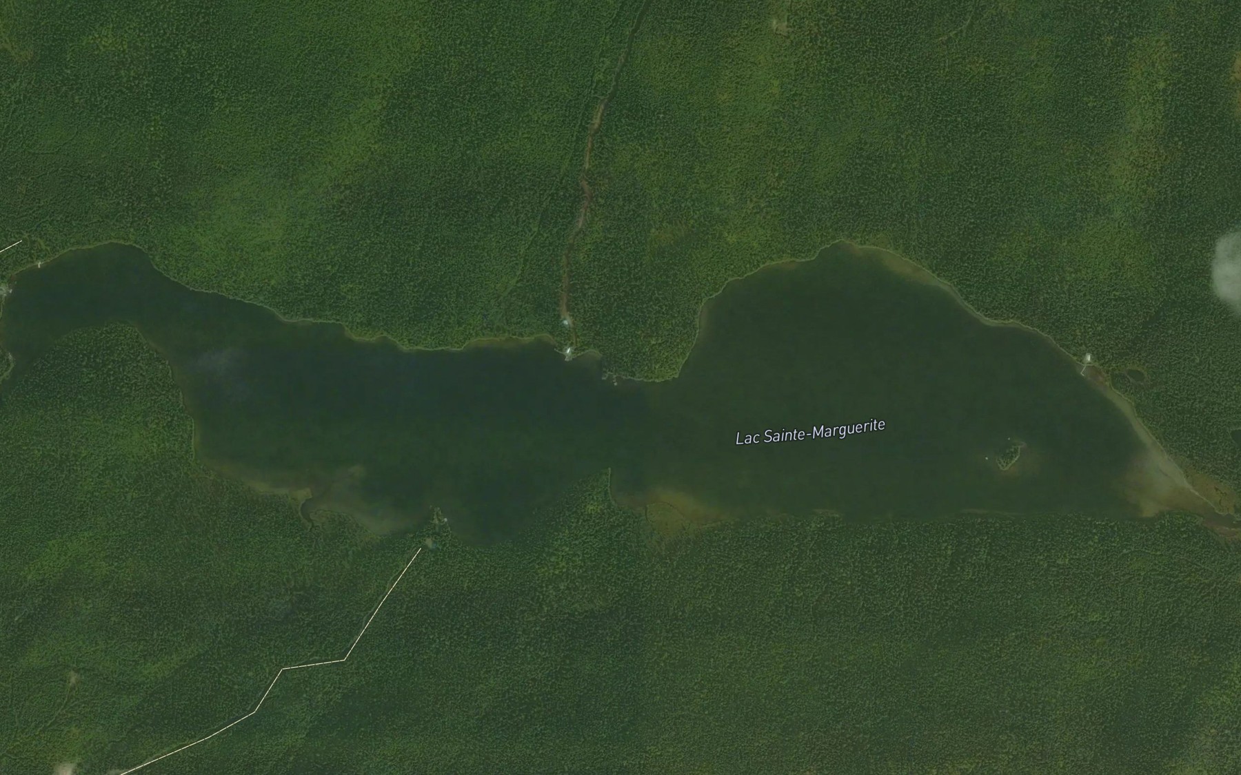 Satellite map of the Lac Sainte-Marguerite