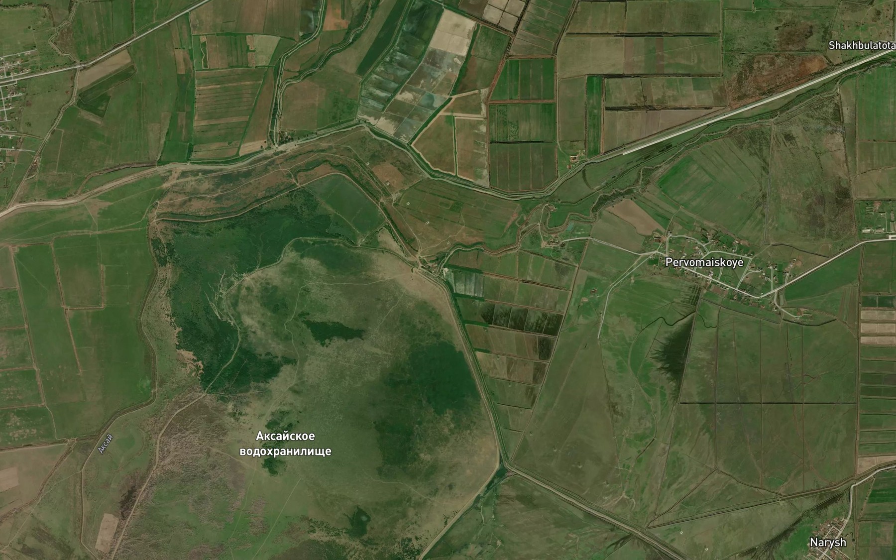 Satellite map of the Kollektor Novyy Aktash