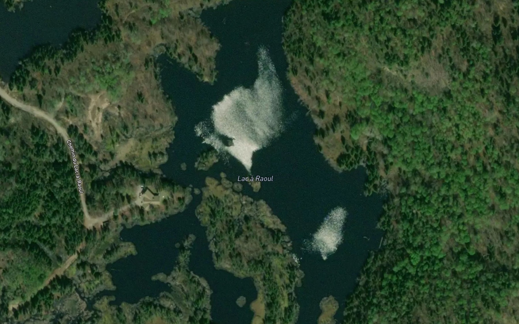 Satellite map of the Lac a Raoul