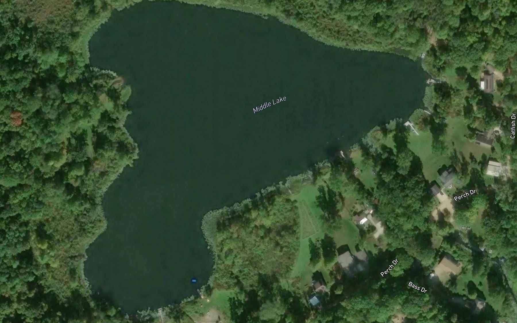 Satellite map of the Middle Lake