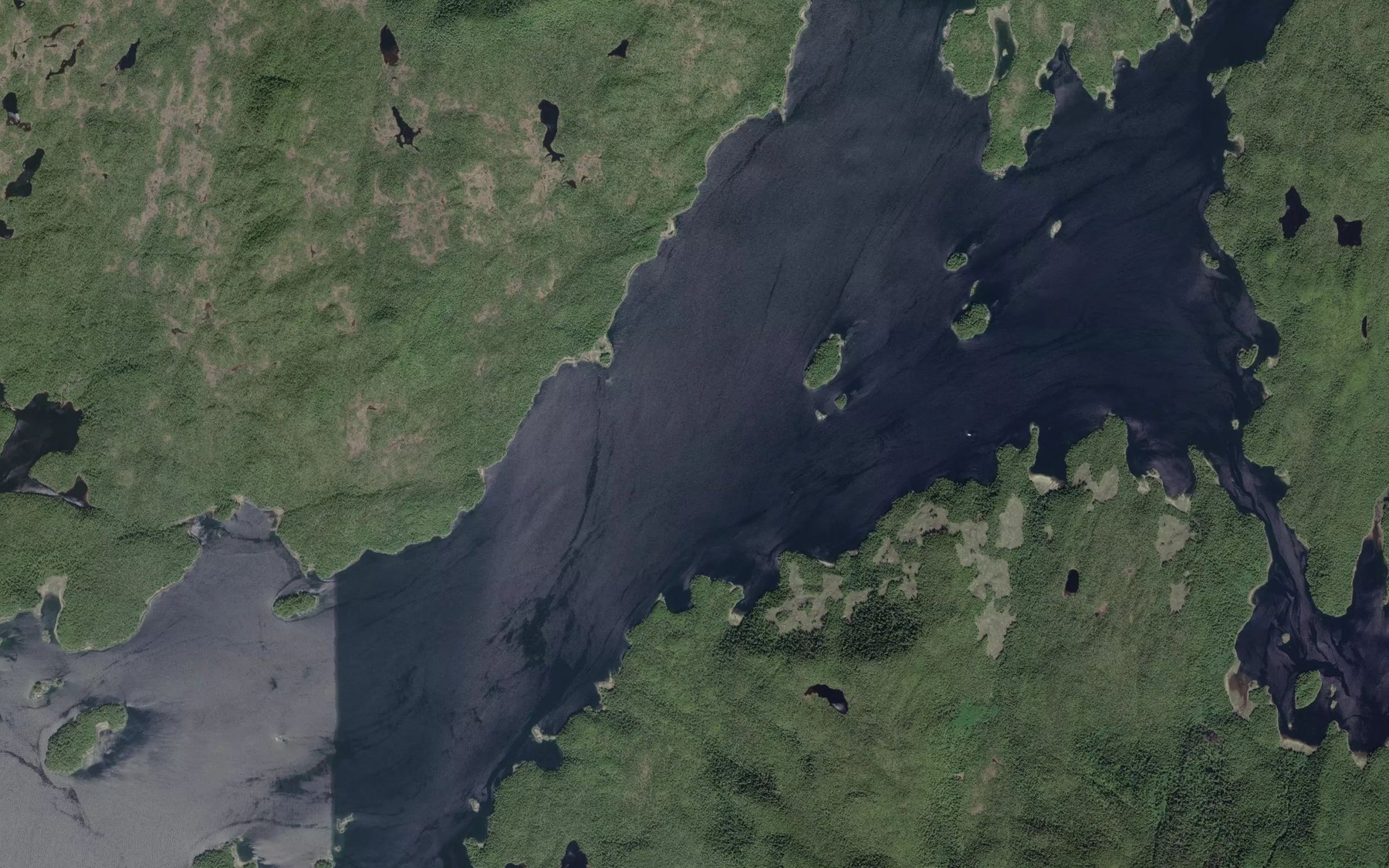 Satellite map of the Troup Passage