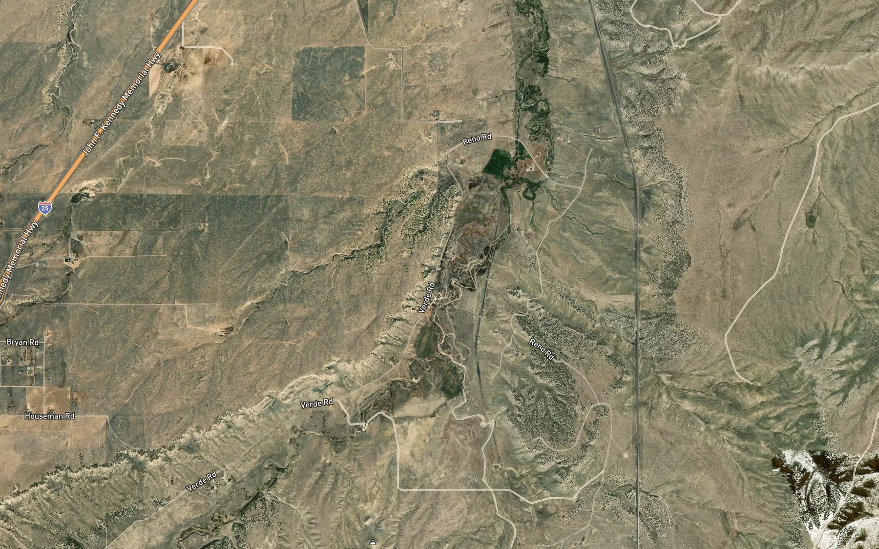 Satellite map of the Lamb and Smith Ditch