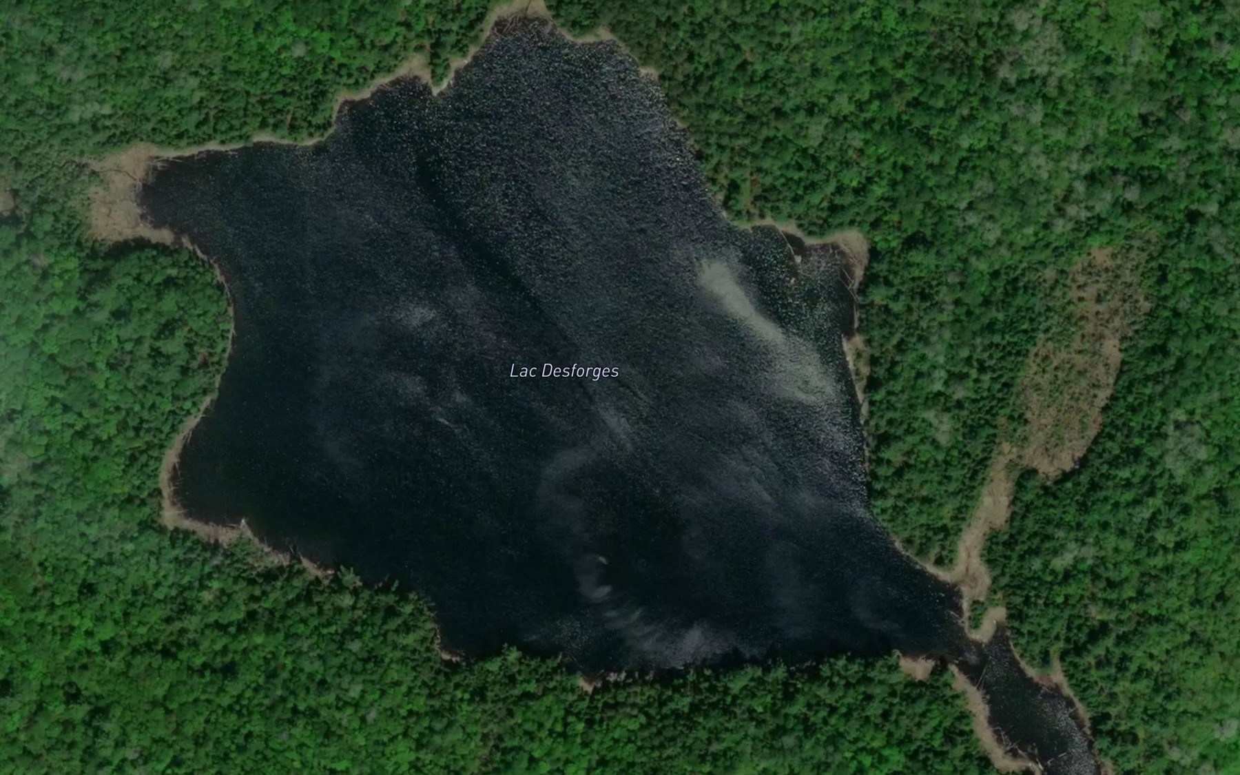 Satellite map of the Lac Desforges