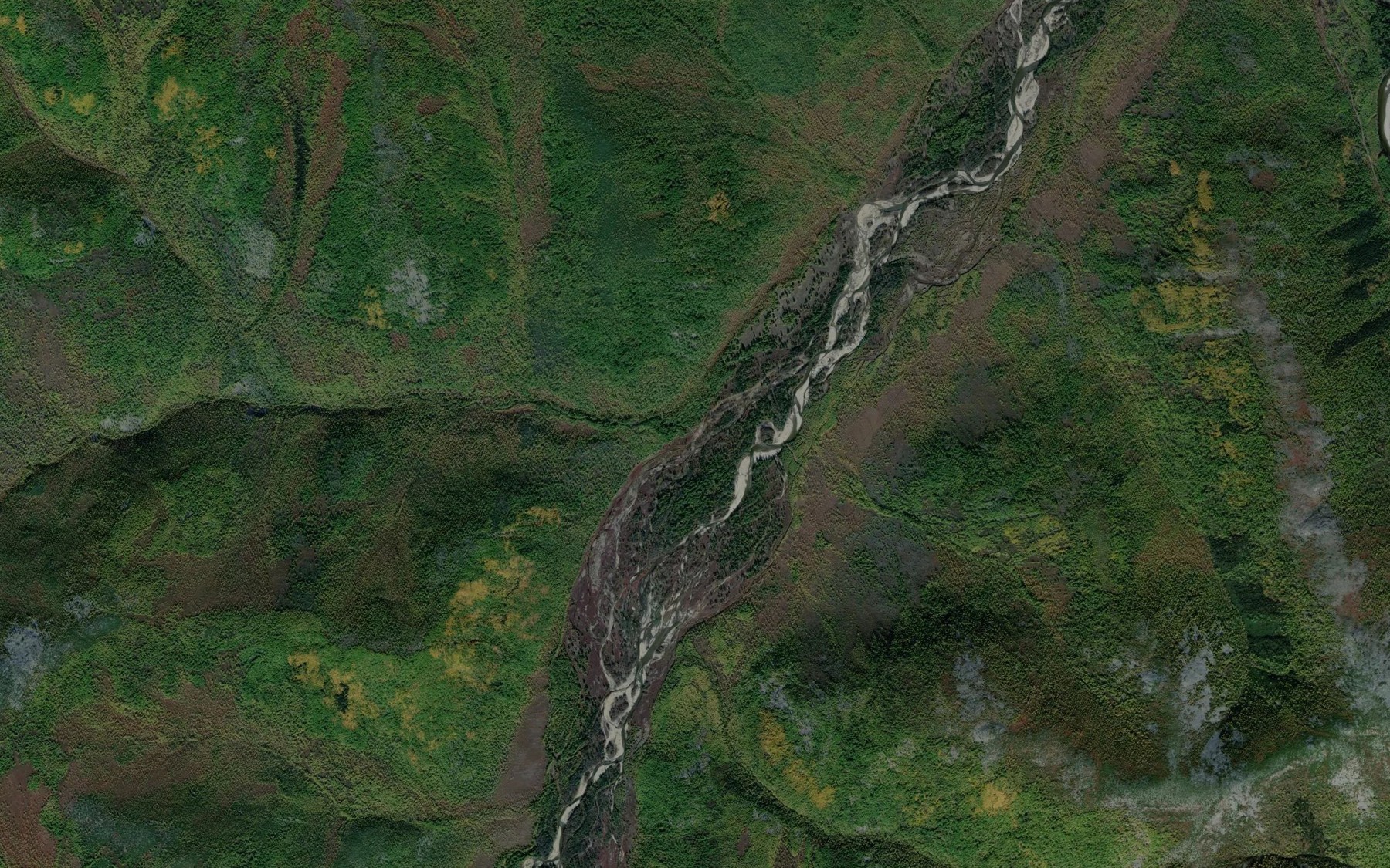 Satellite map of the Sukhoy