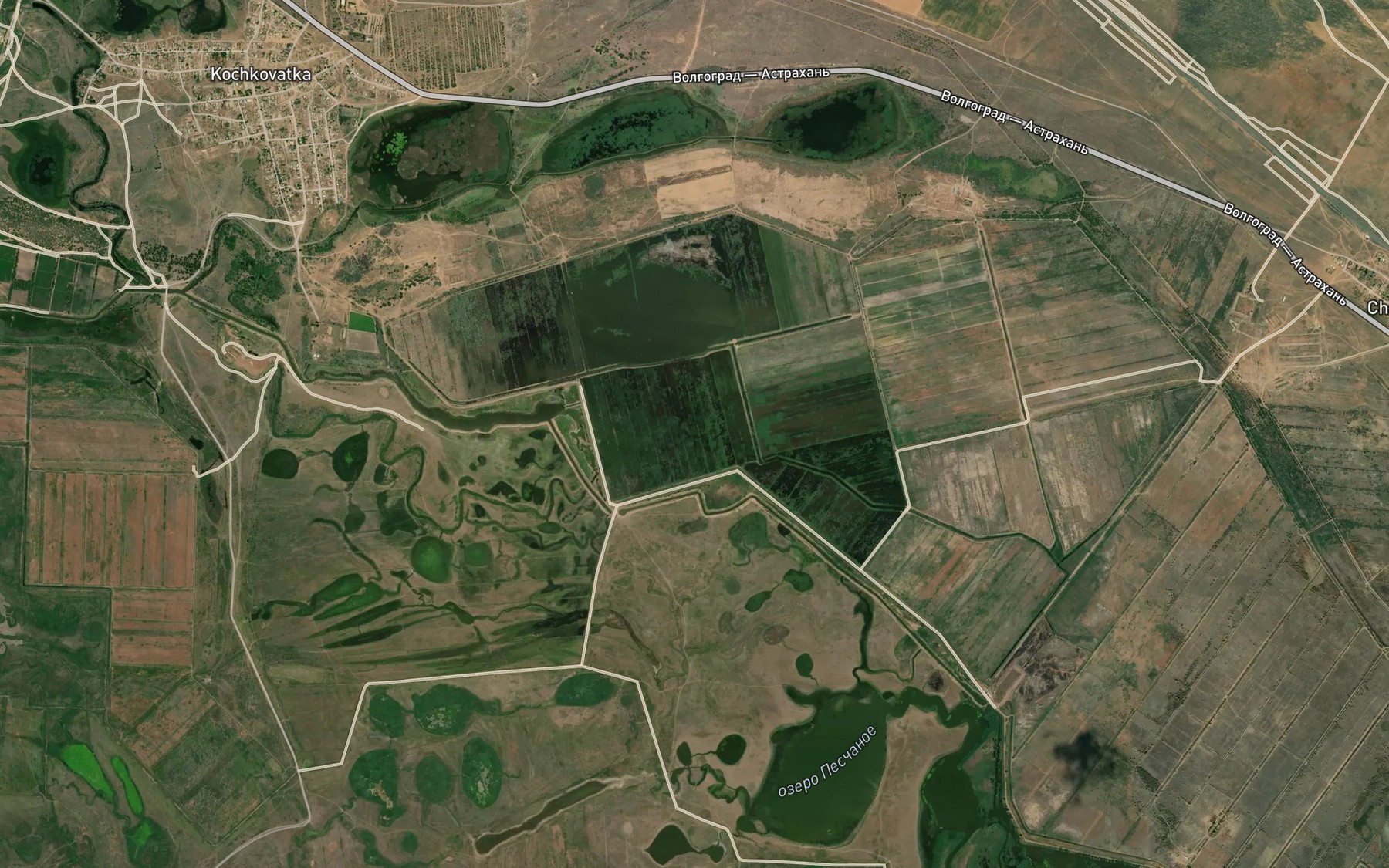 Satellite map of the Ashuluk